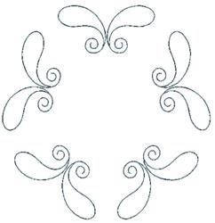 petal quick stitch machine embroidery - Floating Petals perfect for kitchen tea towels