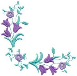 leaf beginner-friendly machine embroidery - Floral Corner for decorative pillow covers