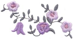 Floral - 4x4 floral quick stitch machine embroidery design for decorative pillow covers
