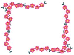 leaf beginner-friendly machine embroidery - Floral Frame for decorative pillow covers