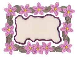 detailed leaf machine embroidery pattern - Floral Frame for gifts for nature lovers