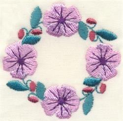 beginner-friendly leaf machine embroidery pattern - Floral Ring for Event Decor