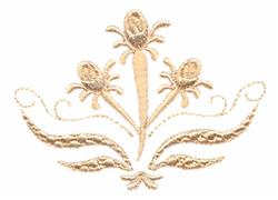 Floral Whitework - 4x4 rose beginner-friendly embroidery design for kitchen aprons