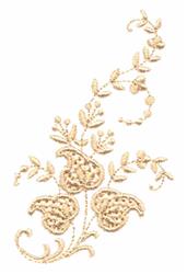 leaf beginner-friendly machine embroidery - Floral Whitework for decorative pillow covers