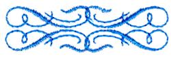 quick stitch border machine embroidery pattern - Flourish Border for holiday gift bags