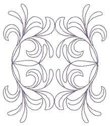 beginner-friendly flourish machine embroidery pattern - Flourish for Pillow Cases