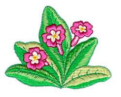 detailed spring cluster machine embroidery pattern - Flower Cluster for festive table runners