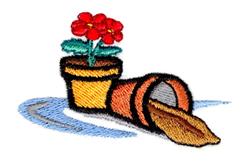 Flower Pots - 4x4 pot beginner-friendly machine embroidery design for Garden Aprons