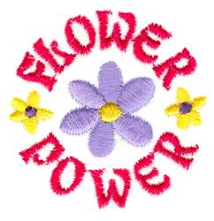 peace sign beginner-friendly machine embroidery - Flower Power for cute baby onesies