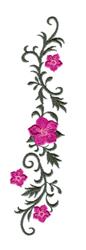 beginner-friendly vine machine embroidery pattern - Flower Vine for reusable tote bags