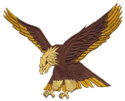 bird detailed machine digital embroidery - Flying Eagle perfect for Outdoor Gear
