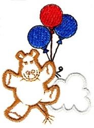 beginner-friendly hippo machine embroidery pattern - Flying Hippo for Nursery Pillows