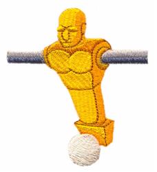 player beginner-friendly machine embroidery - Foosball Player for patchwork quilt blocks