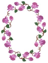 Forget Me Not Border - 6x10 border detailed embroidery design for Tablecloths