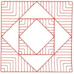 square beginner-friendly machine embroidery - Four Squares for decorative pillow covers