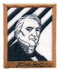 pierce detailed machine embroidery - Franklin Pierce perfect for Bag Personalization