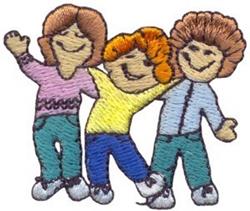 Friends - 4x4 friend beginner-friendly embroidery design for Friendship Quilts