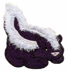 Fringed Skunk - 4x4 skunk detailed machine embroidery design perfect for Lunch Boxes