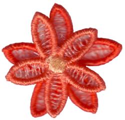 flower beginner-friendly machine embroidery - FSL Flower perfect for Decorative Tags