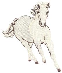 Galloping Horse - 5x7 horse detailed embroidery design for patchwork quilt blocks