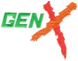 Gen X - 5x7 gen beginner-friendly machine embroidery design for reusable tote bags