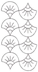 quick stitch easter sashiko machine embroidery pattern - Grasses Sashiko for reusable tote bags