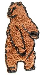 Grizzly Bear - 4x4 bear quick stitch machine embroidery design for kitchen tea towels