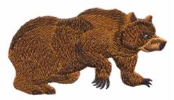 Grizzly Bear - 4x4 bear detailed machine embroidery design perfect for Hoodies