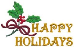 leaf beginner-friendly machine embroidery - Happy Holidays for patchwork quilt blocks
