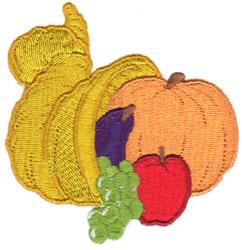 detailed autumn pumpkin machine embroidery pattern - Harvest Time for Thanksgiving Table Settings