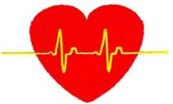 heart beginner-friendly machine embroidery - Heart Beat for decorative pillow covers