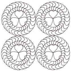 heart beginner-friendly machine embroidery - Heart Ring Sashiko for patchwork quilt blocks