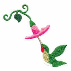 bird beginner-friendly machine embroidery - Hummingbird perfect for cute baby onesies