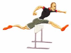Hurdler - 5x7 hurdler beginner-friendly embroidery design for reusable tote bags