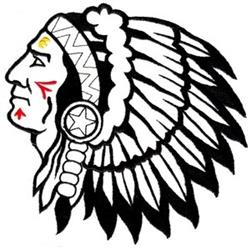 detailed chief machine embroidery pattern - Indian Chief for patchwork quilt blocks
