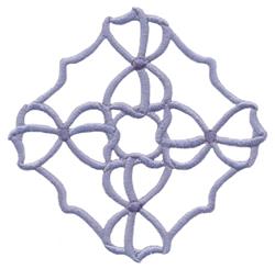 beginner-friendly bow machine embroidery pattern - Intertwined Bows for Table Runner Details