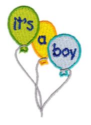 boy beginner-friendly machine embroidery - Its A Boy perfect for reusable tote bags