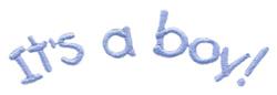 quick stitch boy machine embroidery pattern - Its A Boy for Casual Accessories