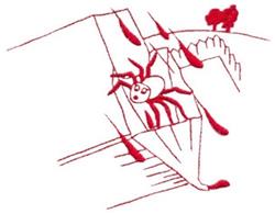 spider redwork machine embroidery - Itsy Bitsy Spider for patchwork quilt blocks