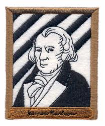 detailed madison machine embroidery pattern - James Madison for decorative pillow covers