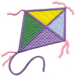 K for Kite - 4x4 kite detailed machine embroidery design for decorative pillow covers