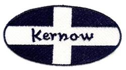 cross detailed machine digital embroidery - Kernow Crest perfect for Flag displays