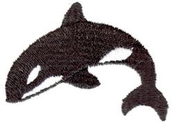 whale beginner-friendly machine embroidery - Killer Whale for patchwork quilt blocks