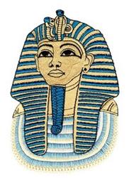 tut detailed machine digital embroidery - King Tut perfect for reusable tote bags