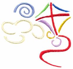 beginner-friendly flying machine embroidery pattern - Kite Flying for Childrens Events