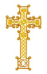 beginner-friendly cross machine embroidery pattern - Knotted Cross for patchwork quilt blocks