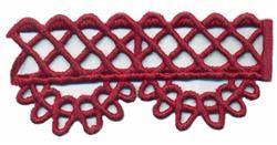 Lace Edging - 5x7 edging FSL lace machine embroidery design perfect for Quilt Edges