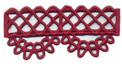 detailed edging FSL lace machine embroidery pattern - Lace Edging for reusable tote bags