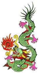 Large Mystical Serpent - 6x10 serpent detailed embroidery design for reusable tote bags