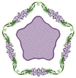 Large Orchid - 6x10 orchid detailed embroidery design for decorative pillow covers